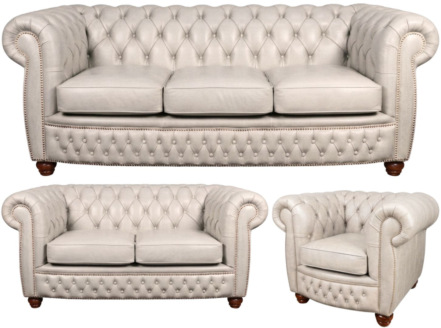 The Chamberlain Chesterfield 3 Piece Suite