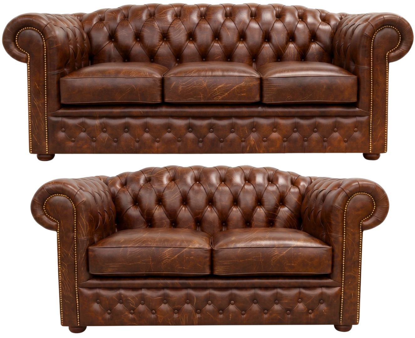 The Royale Chesterfield 3 Piece Suite
