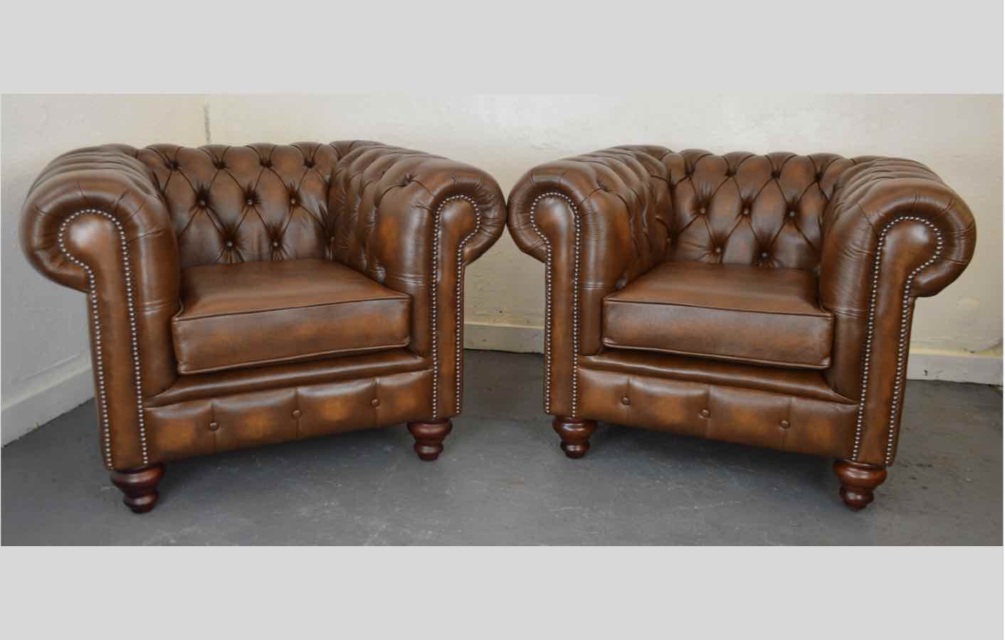 Dorchester Club Chairs - Tan
