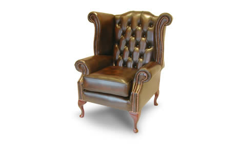 The Durham Chesterfield Queen Anne Chair