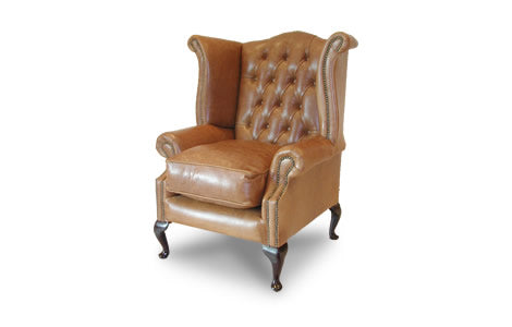 The Kensington Chesterfield Queen Anne Chair