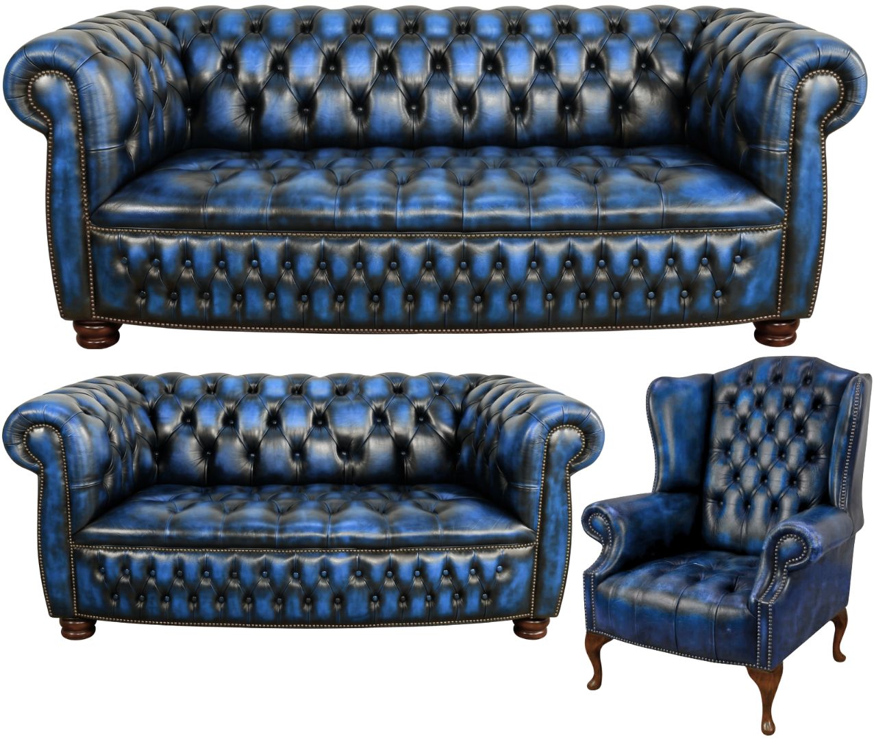 The Balmoral Chesterfield 3 Piece Suite