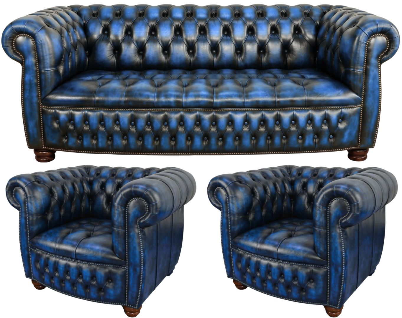The Balmoral Chesterfield 3 Piece Suite
