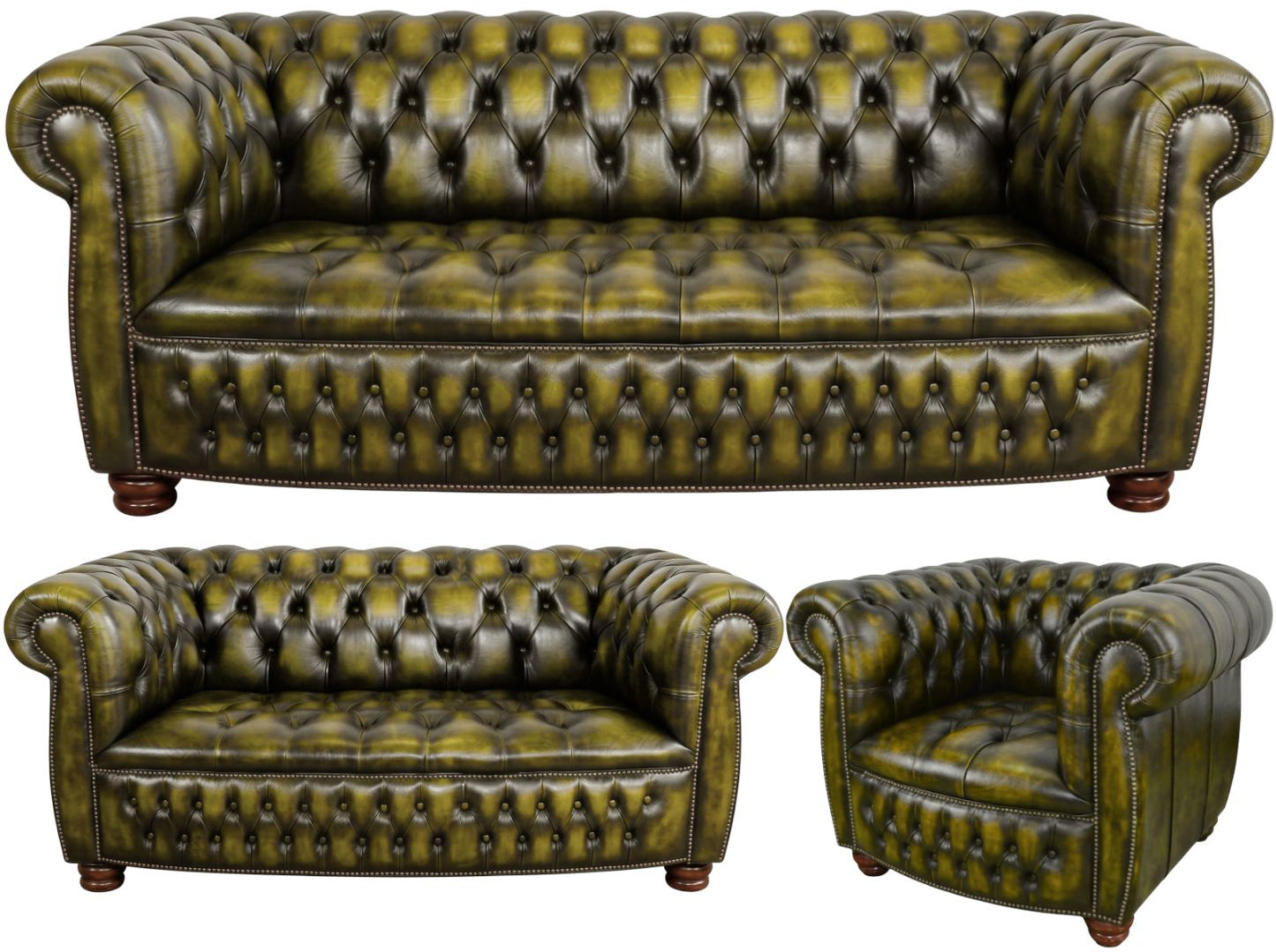The Balmoral Chesterfield 3 Piece Suite