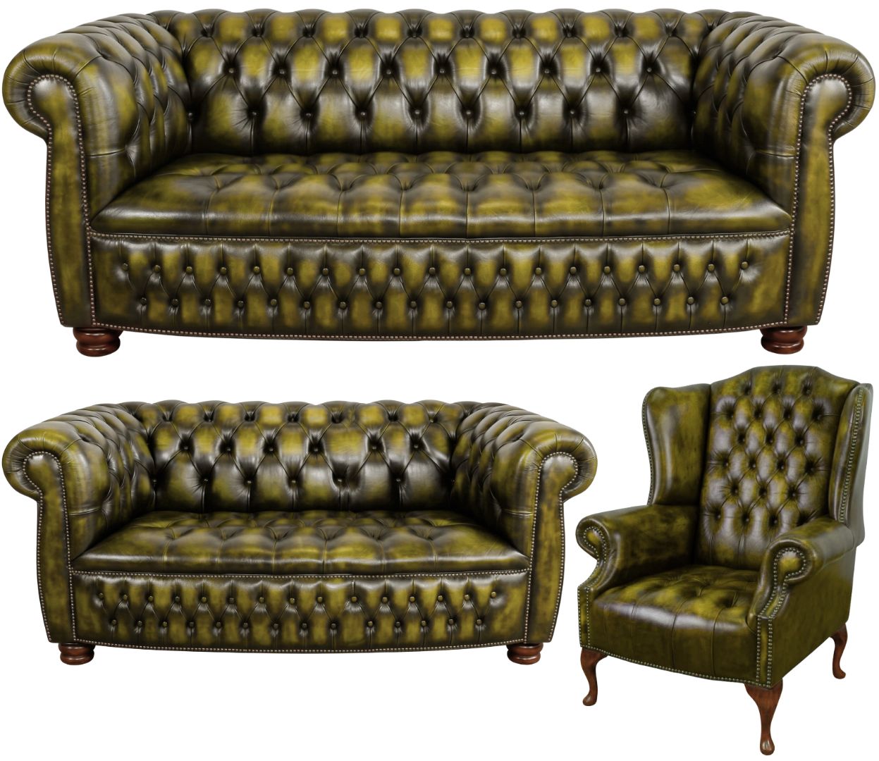 The Balmoral Chesterfield 3 Piece Suite