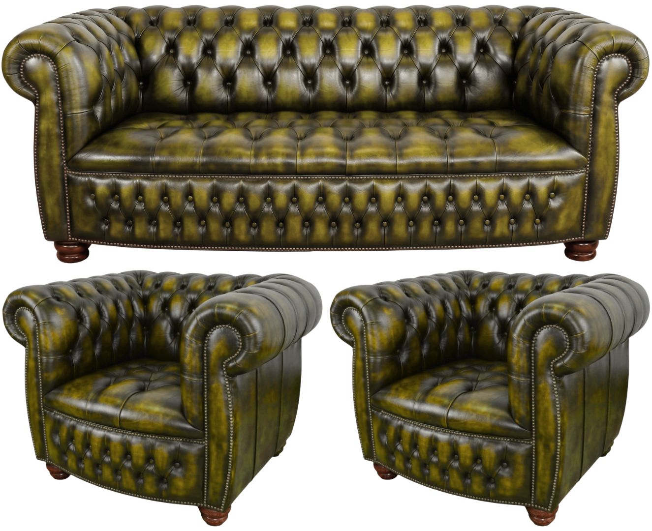 The Balmoral Chesterfield 3 Piece Suite