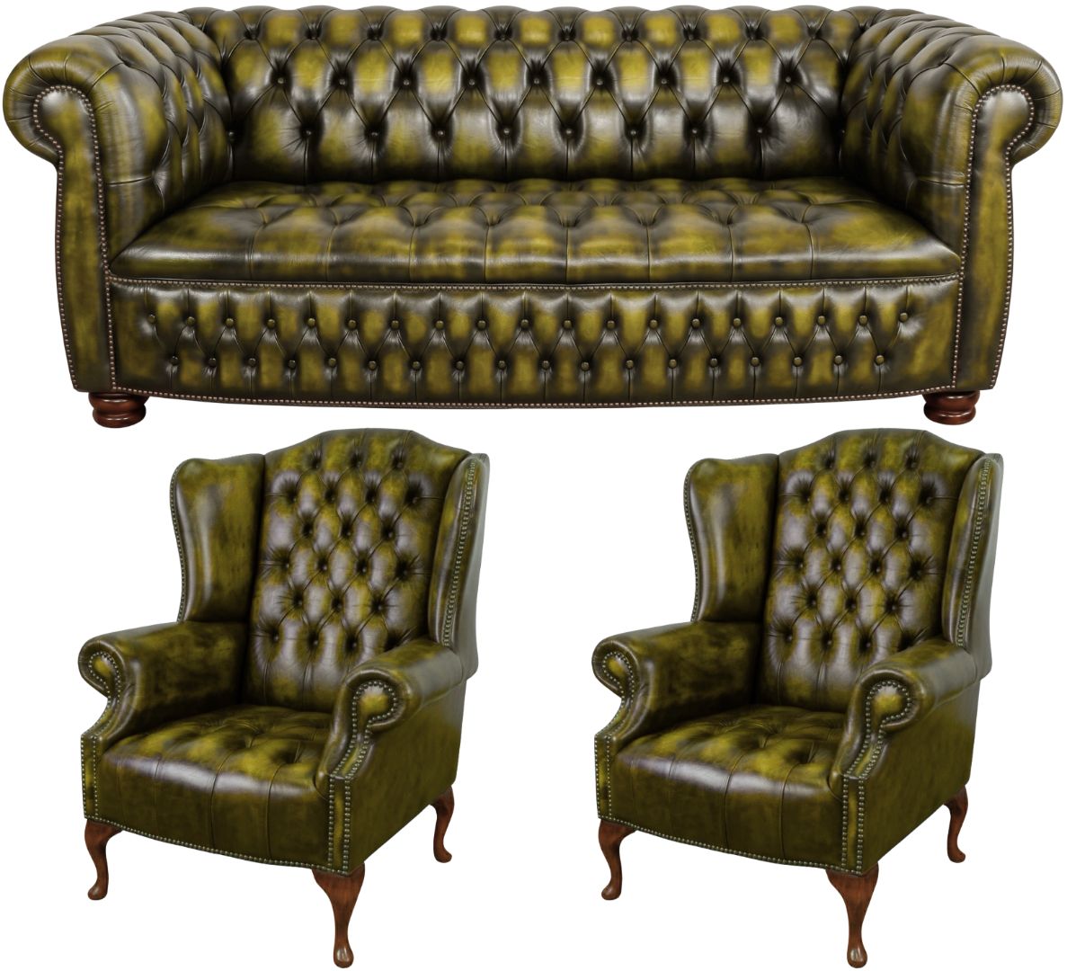 The Balmoral Chesterfield 3 Piece Suite