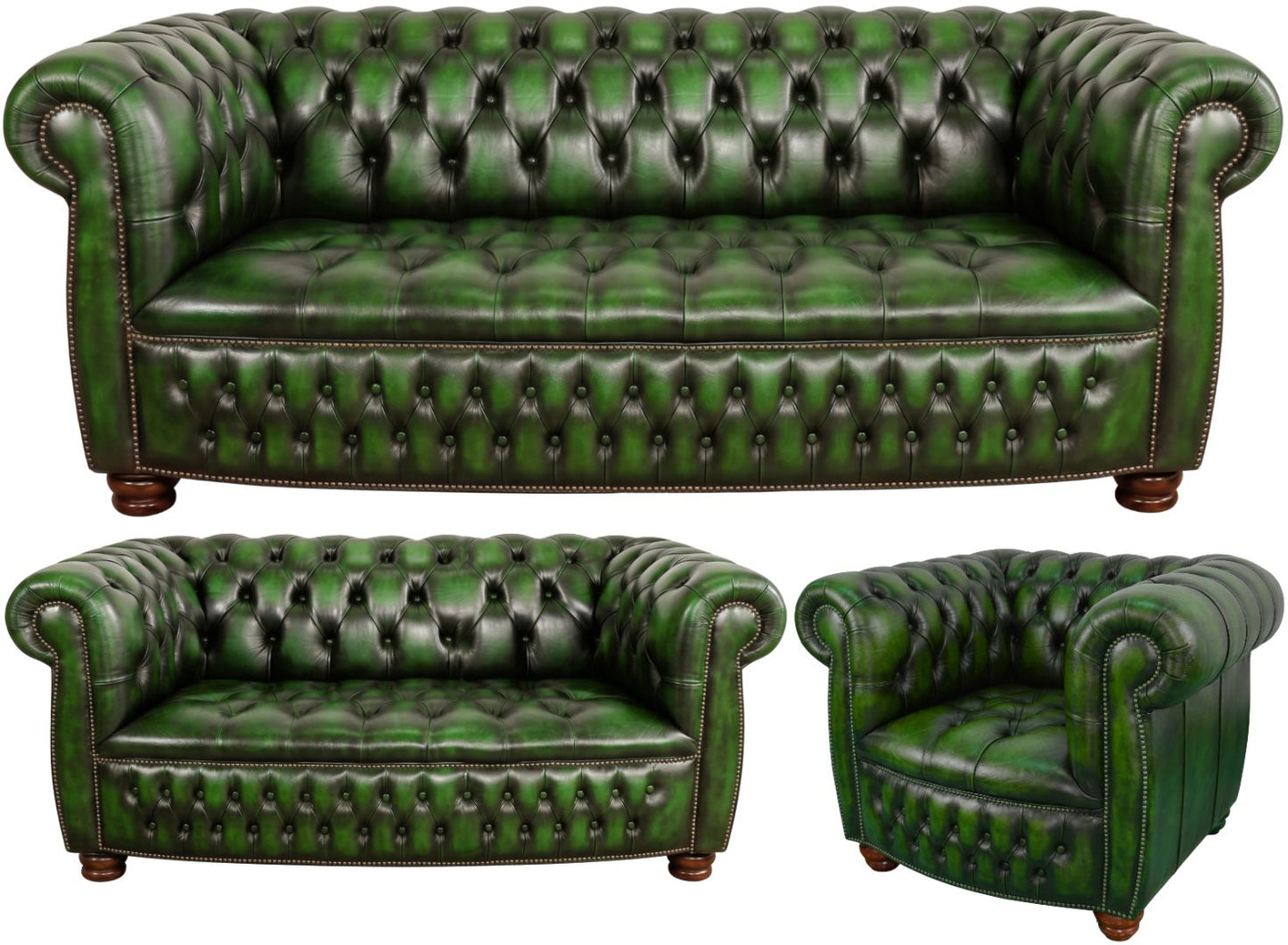 The Balmoral Chesterfield 3 Piece Suite