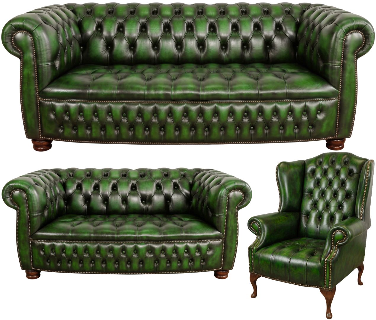 The Balmoral Chesterfield 3 Piece Suite