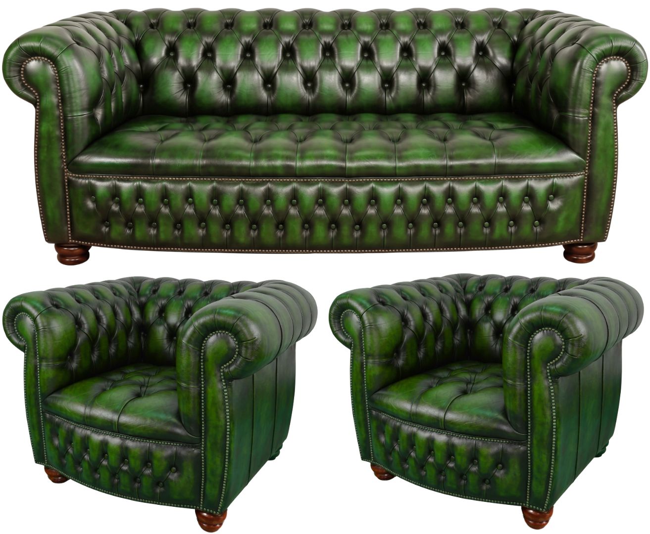 The Balmoral Chesterfield 3 Piece Suite