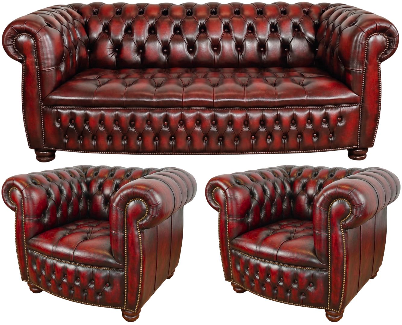 The Balmoral Chesterfield 3 Piece Suite