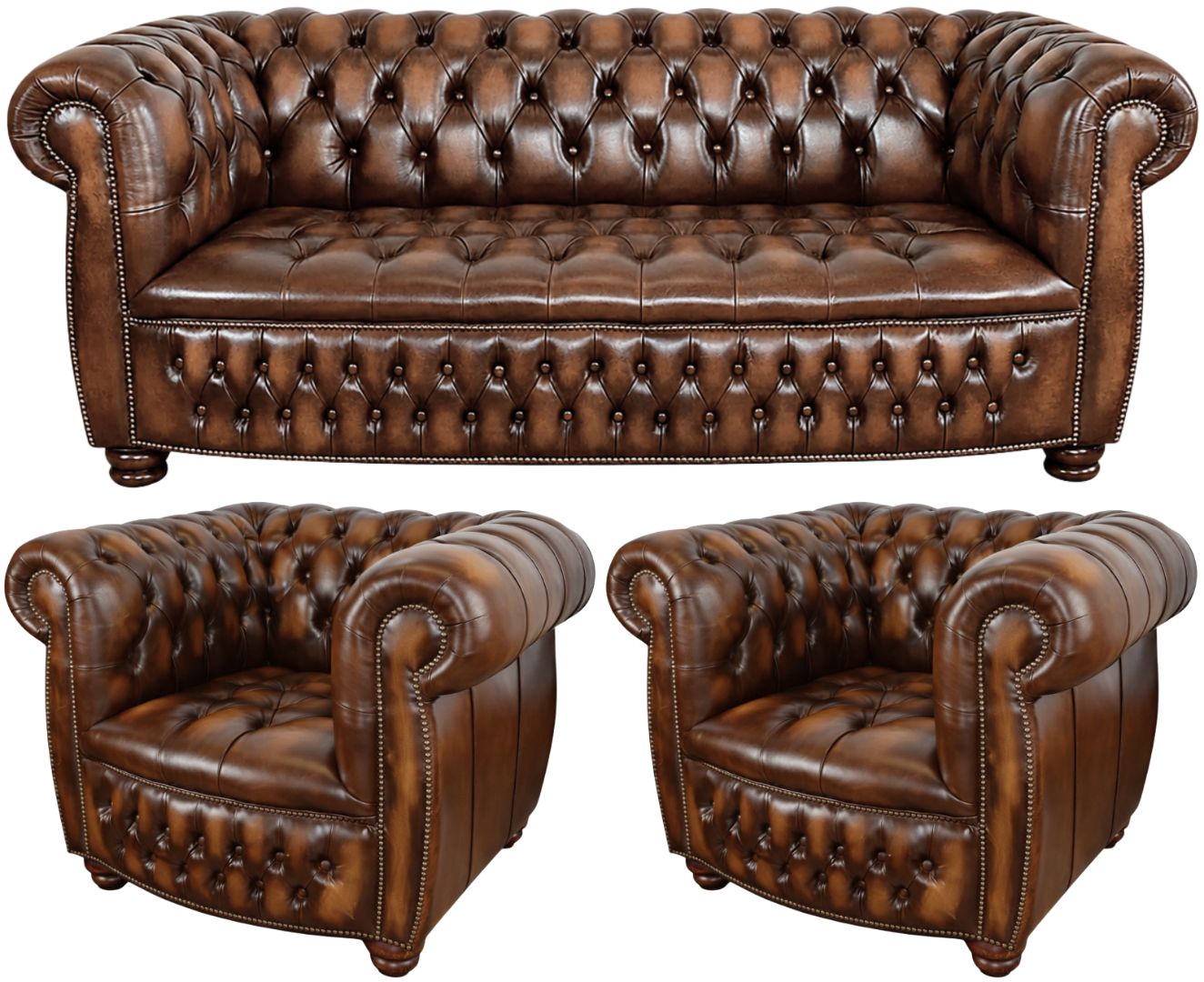 The Balmoral Chesterfield 3 Piece Suite