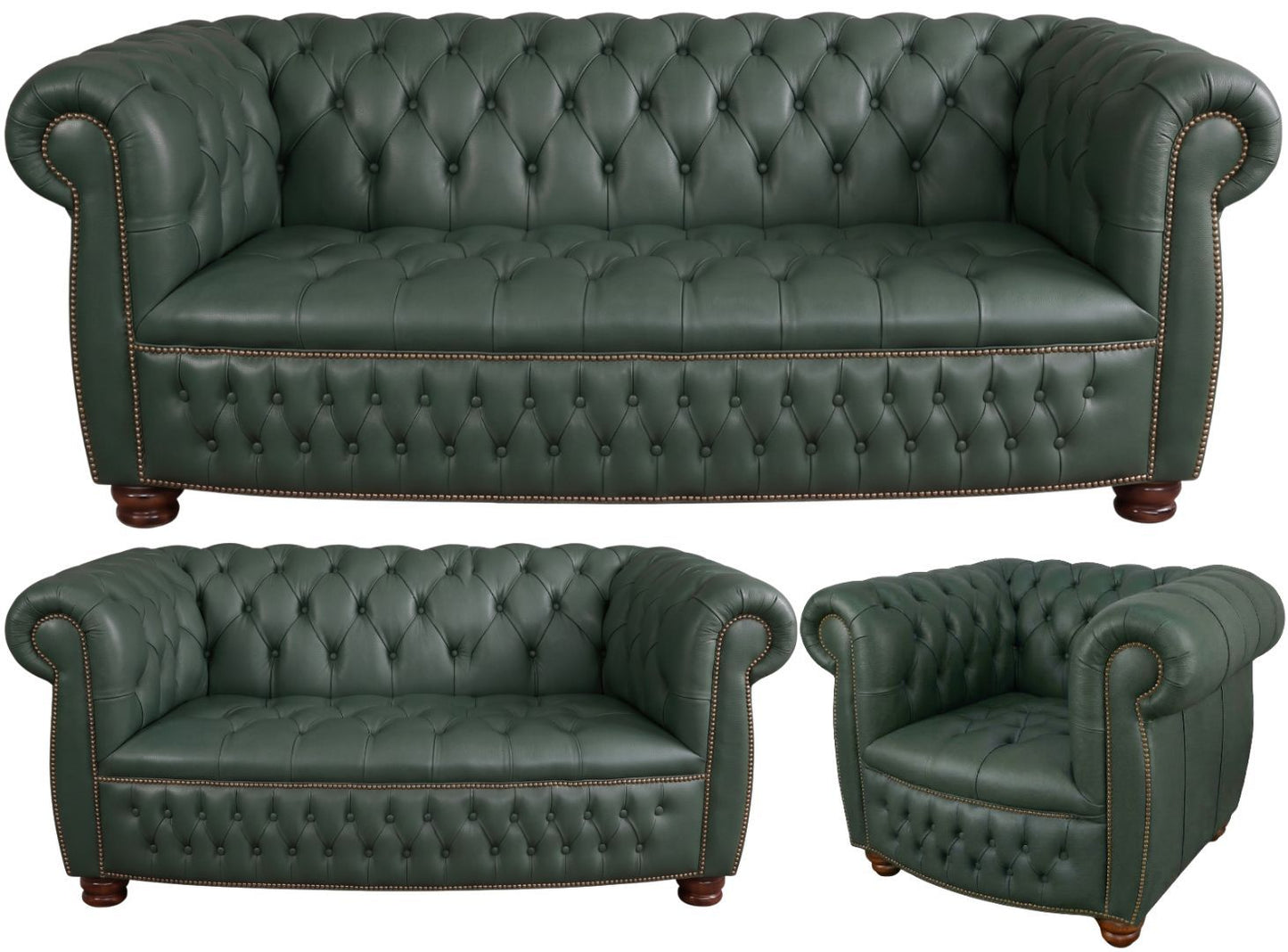 The Balmoral Chesterfield 3 Piece Suite