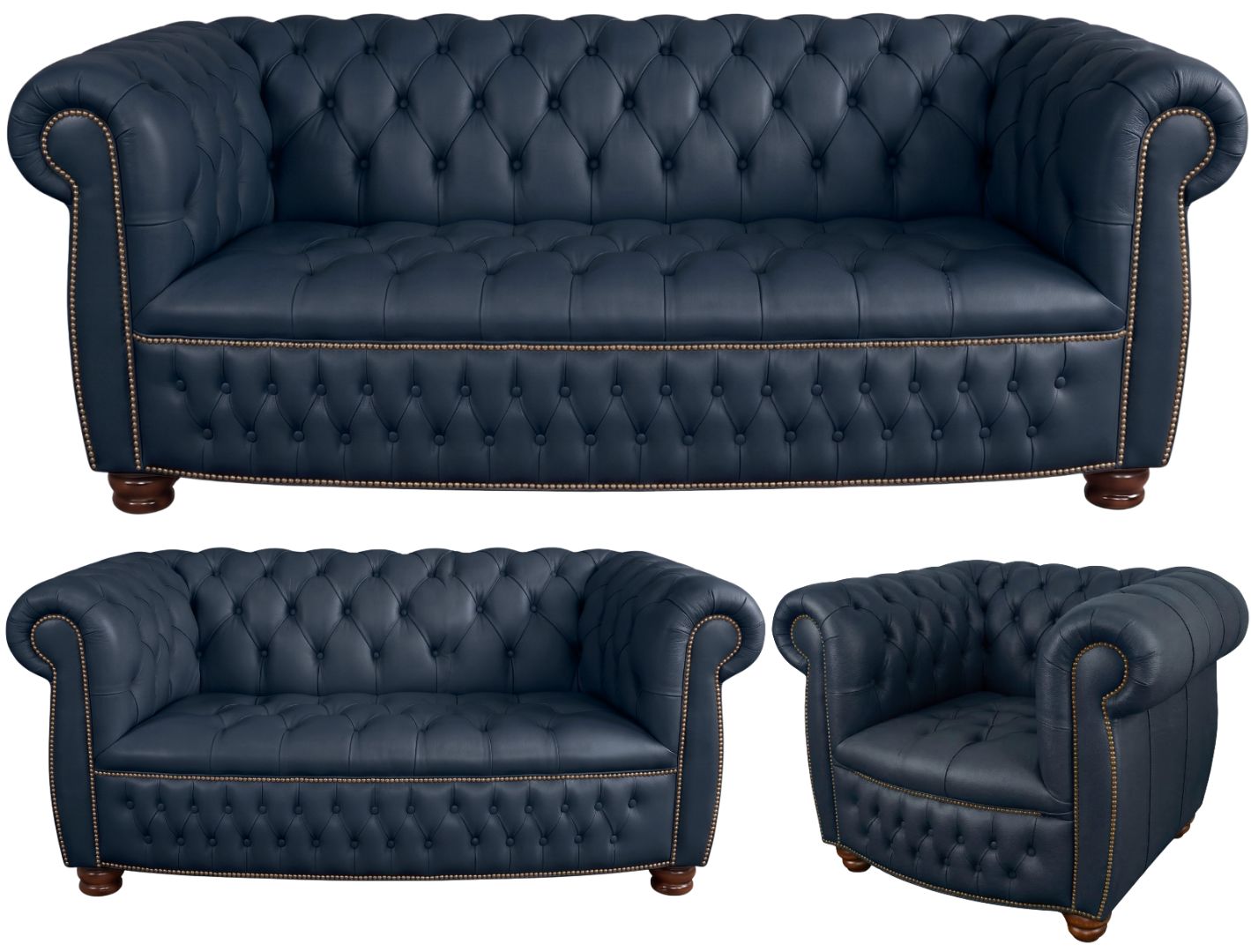 The Balmoral Chesterfield 3 Piece Suite