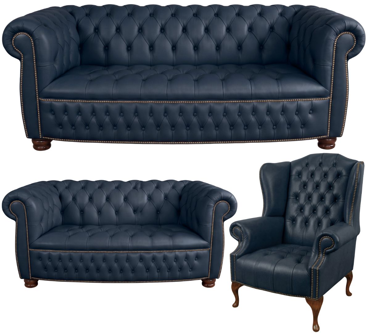 The Balmoral Chesterfield 3 Piece Suite