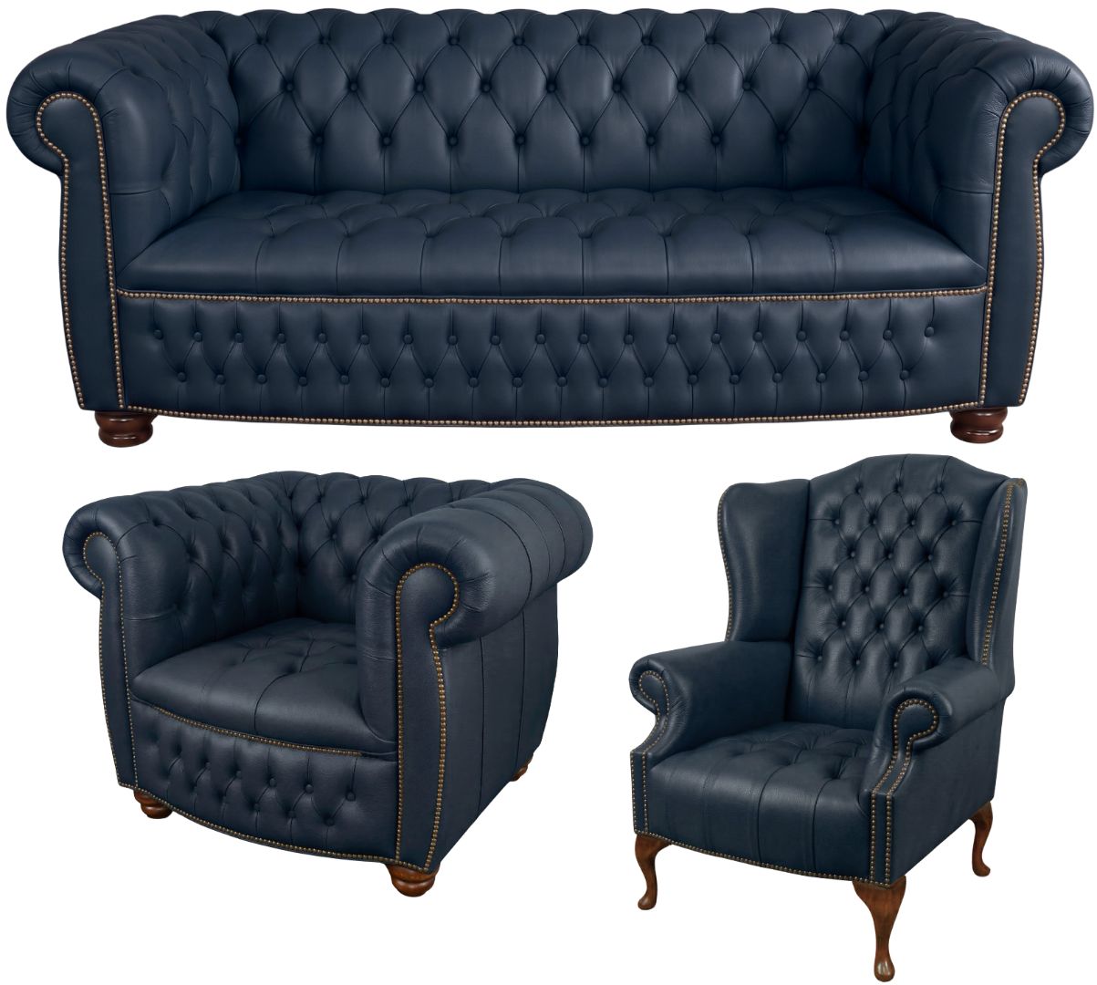 The Balmoral Chesterfield 3 Piece Suite