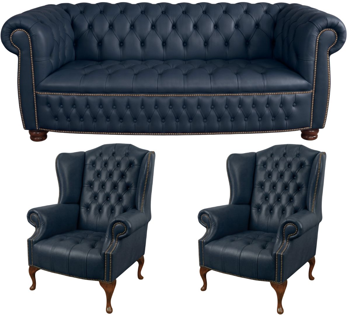 The Balmoral Chesterfield 3 Piece Suite