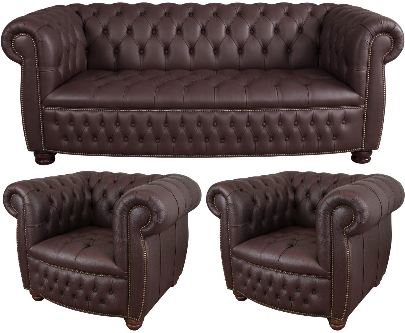 The Balmoral Chesterfield 3 Piece Suite