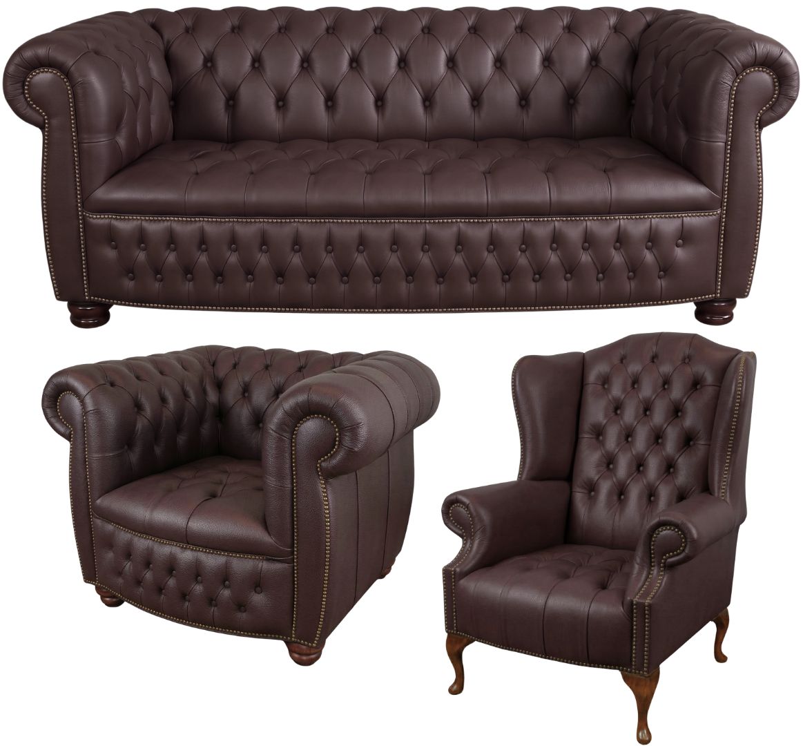 The Balmoral Chesterfield 3 Piece Suite