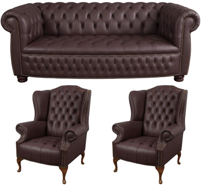 The Balmoral Chesterfield 3 Piece Suite