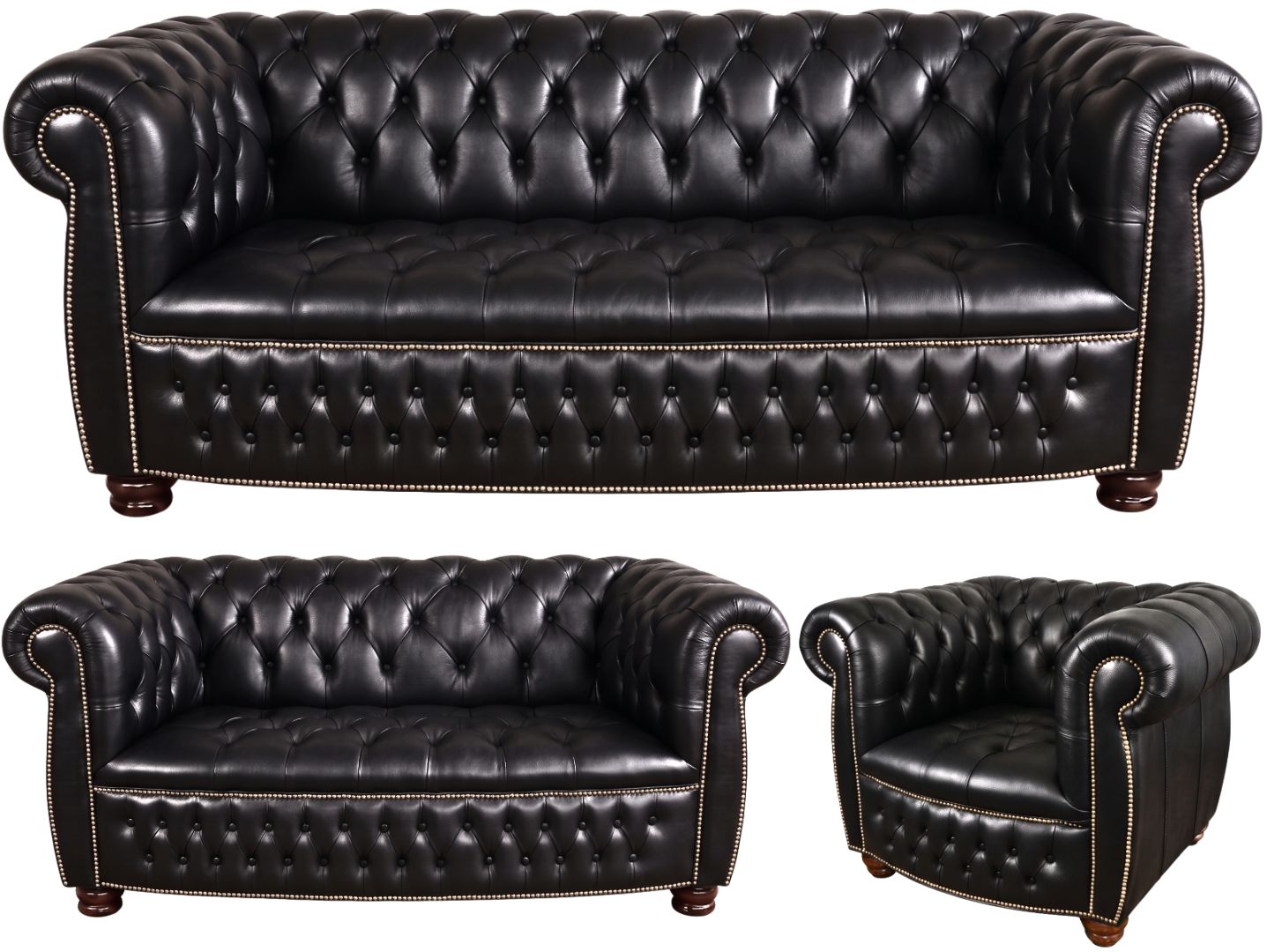 The Balmoral Chesterfield 3 Piece Suite