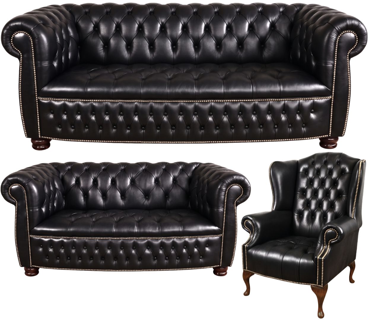 The Balmoral Chesterfield 3 Piece Suite