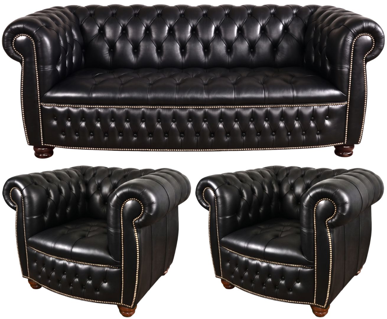 The Balmoral Chesterfield 3 Piece Suite