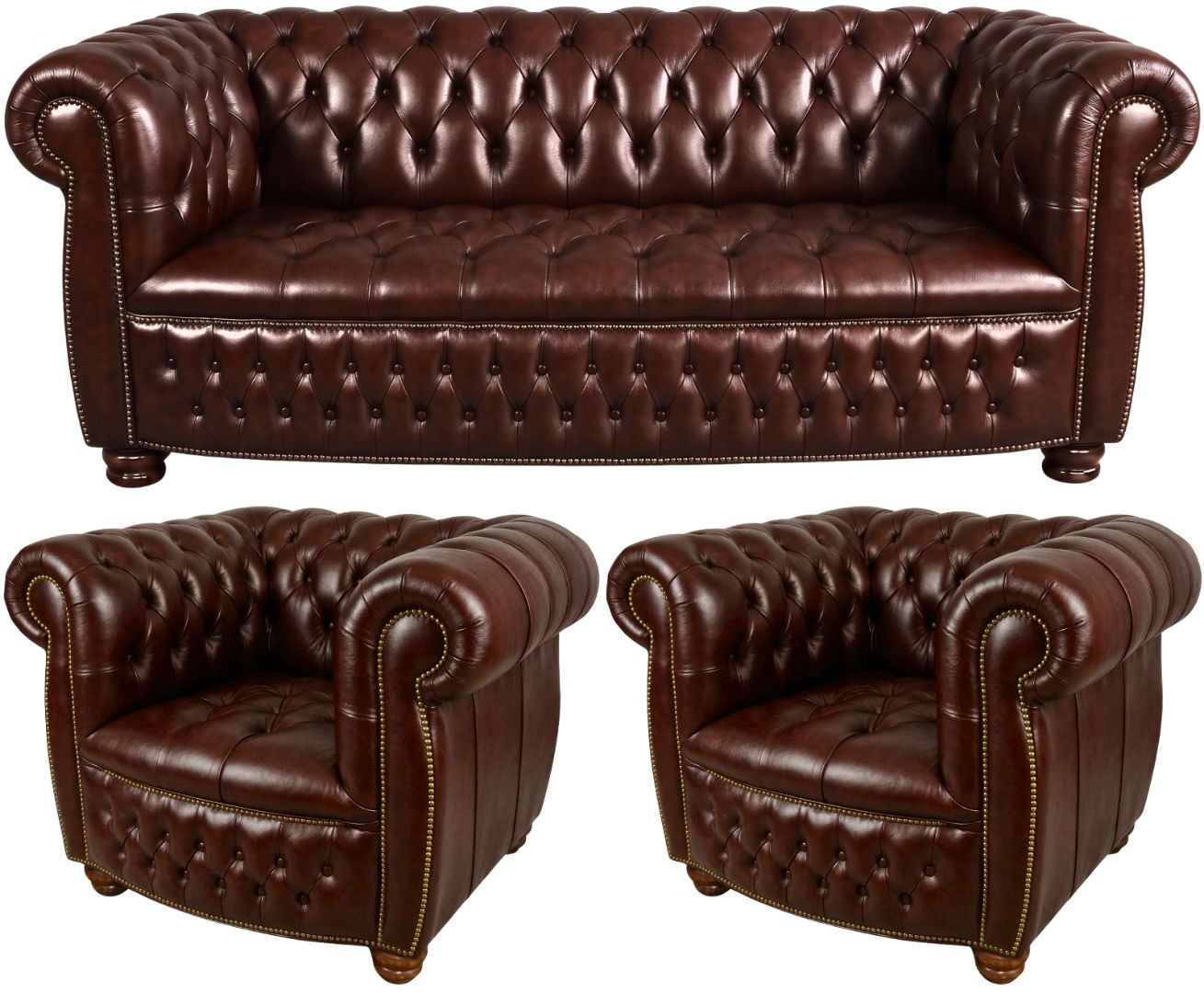 The Balmoral Chesterfield 3 Piece Suite