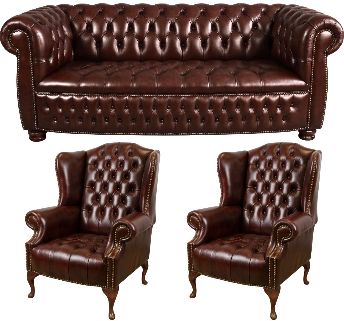 The Balmoral Chesterfield 3 Piece Suite