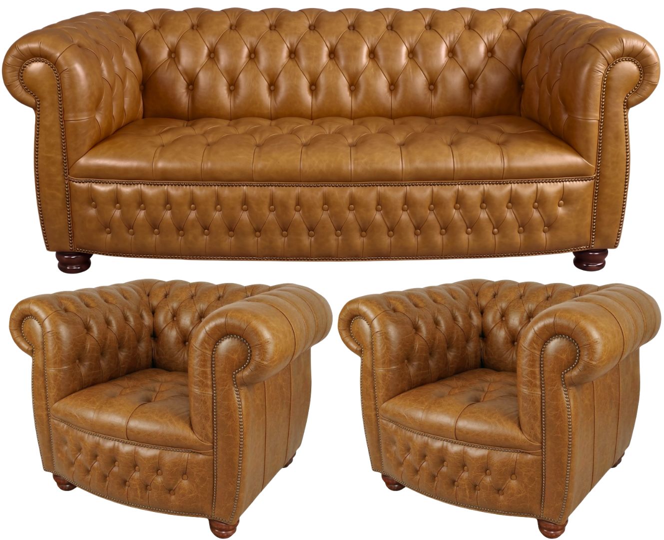 The Balmoral Chesterfield 3 Piece Suite