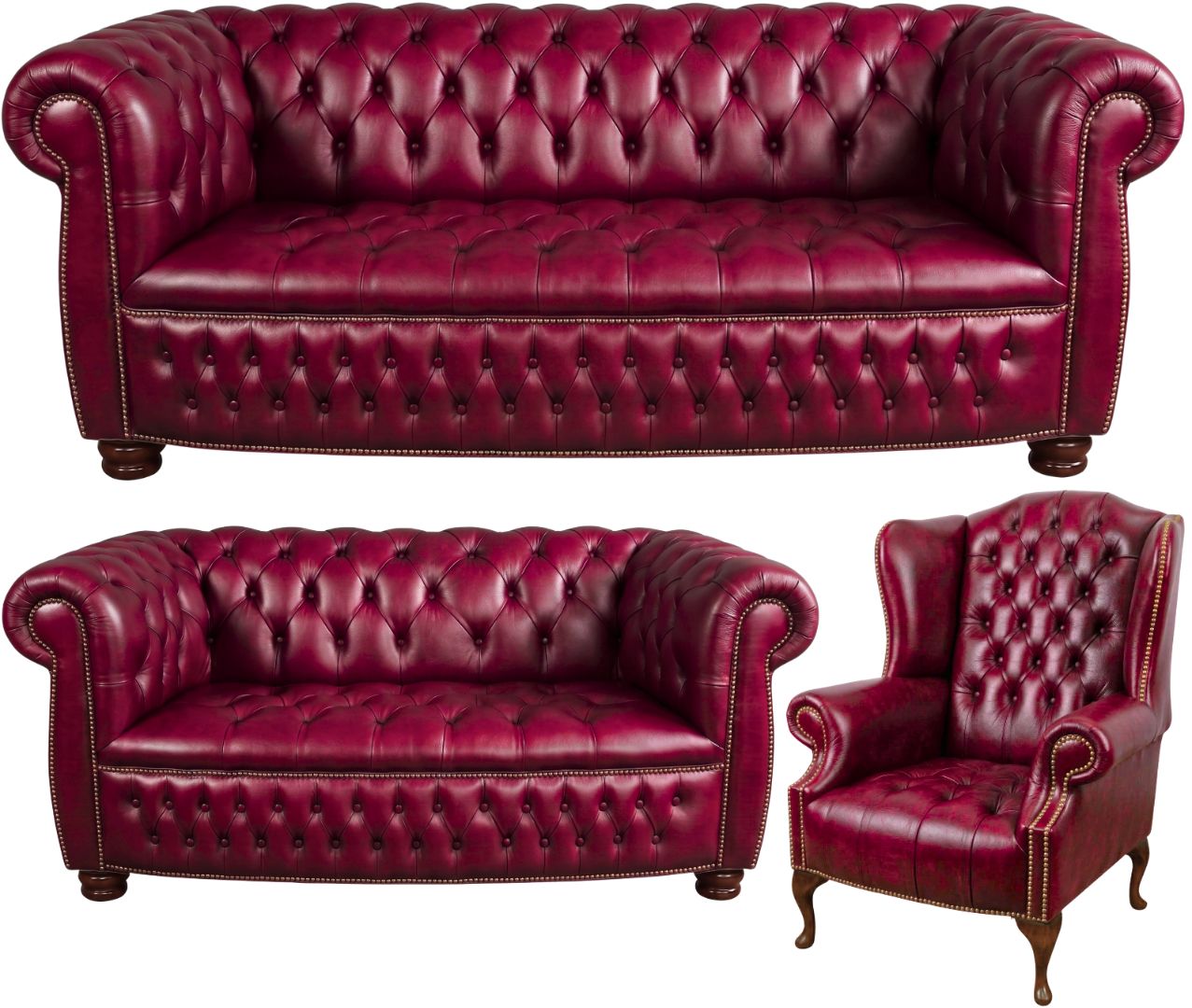 The Balmoral Chesterfield 3 Piece Suite