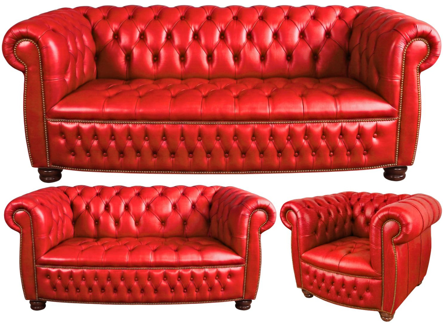 The Balmoral Chesterfield 3 Piece Suite