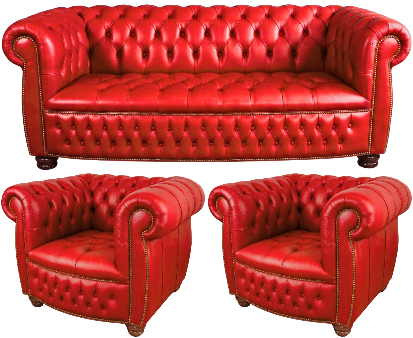 The Balmoral Chesterfield 3 Piece Suite