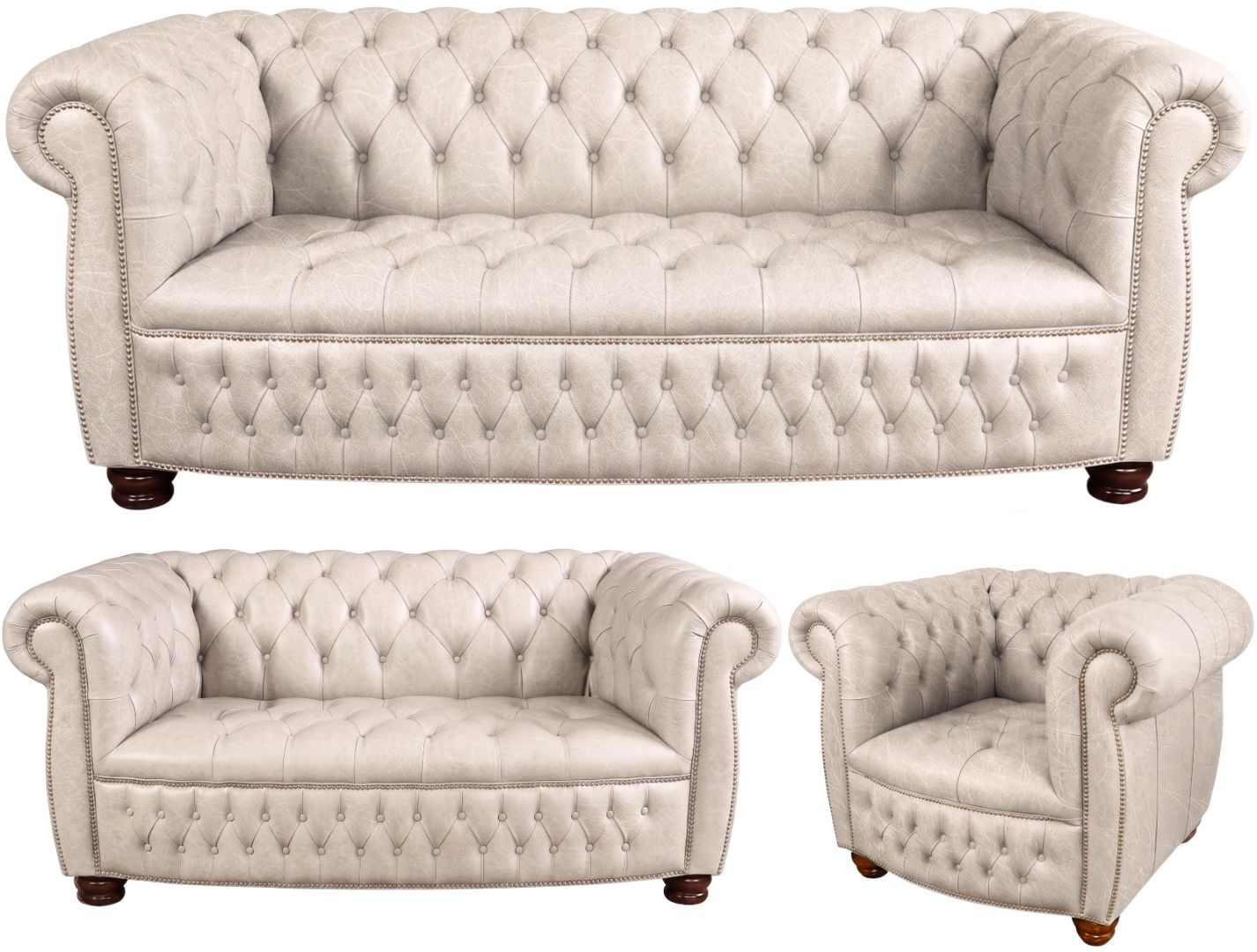 The Balmoral Chesterfield 3 Piece Suite