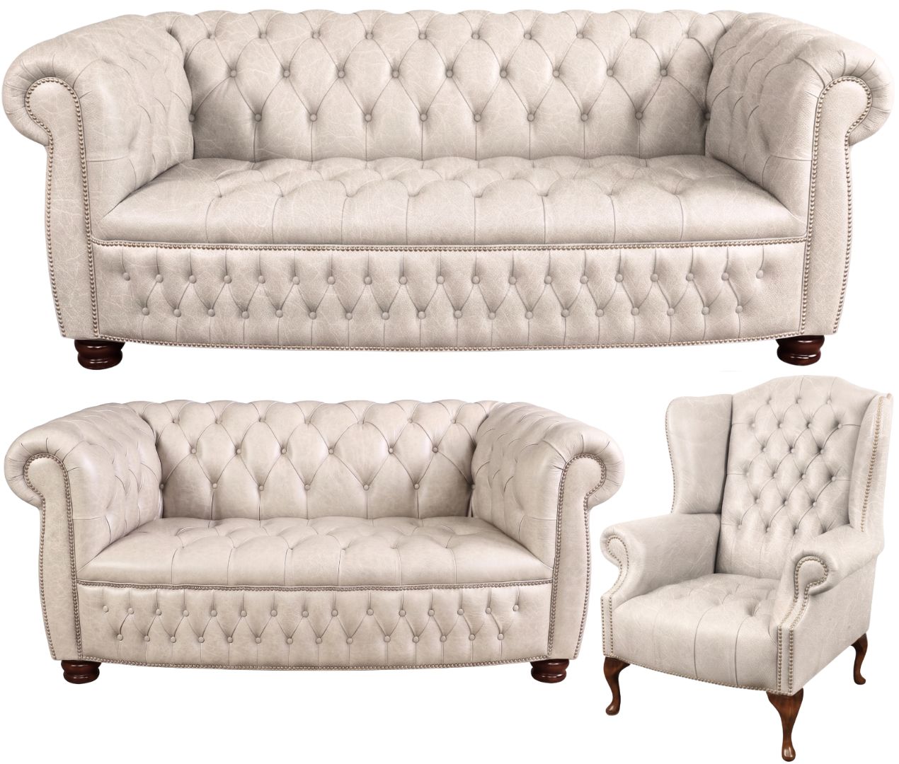 The Balmoral Chesterfield 3 Piece Suite