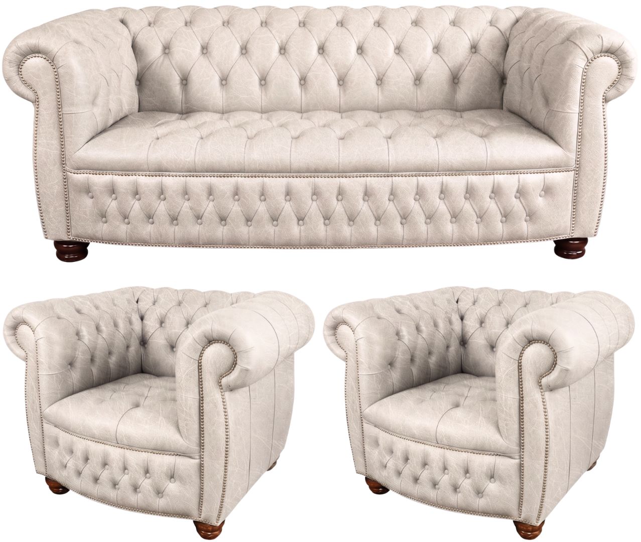 The Balmoral Chesterfield 3 Piece Suite