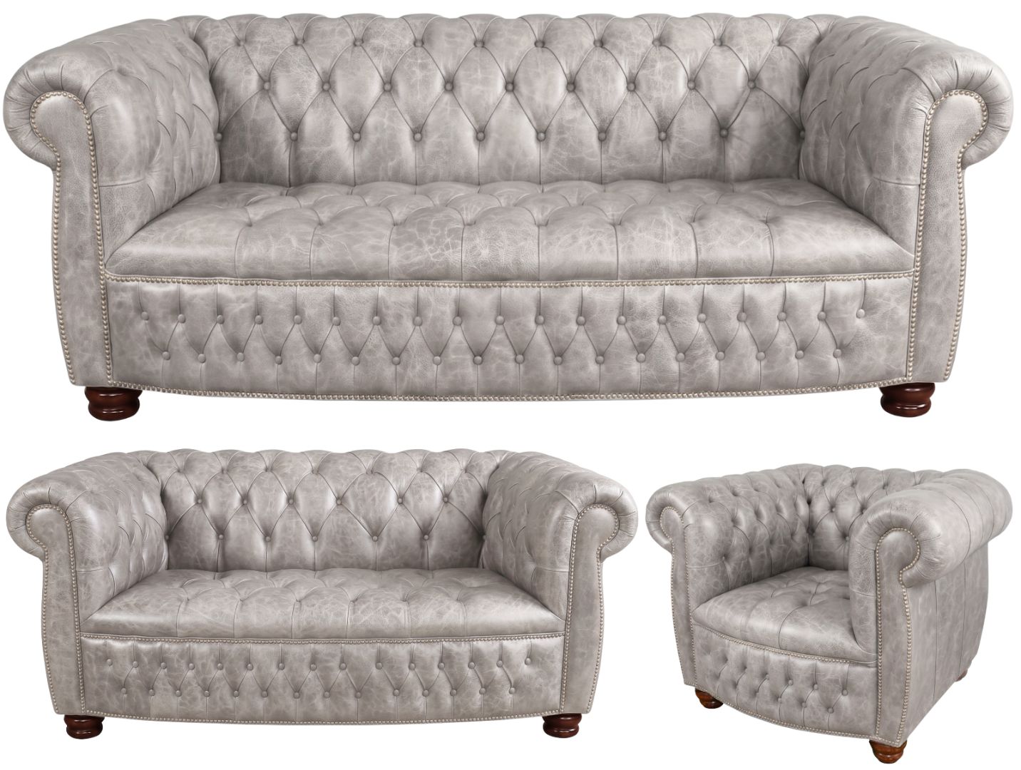 The Balmoral Chesterfield 3 Piece Suite