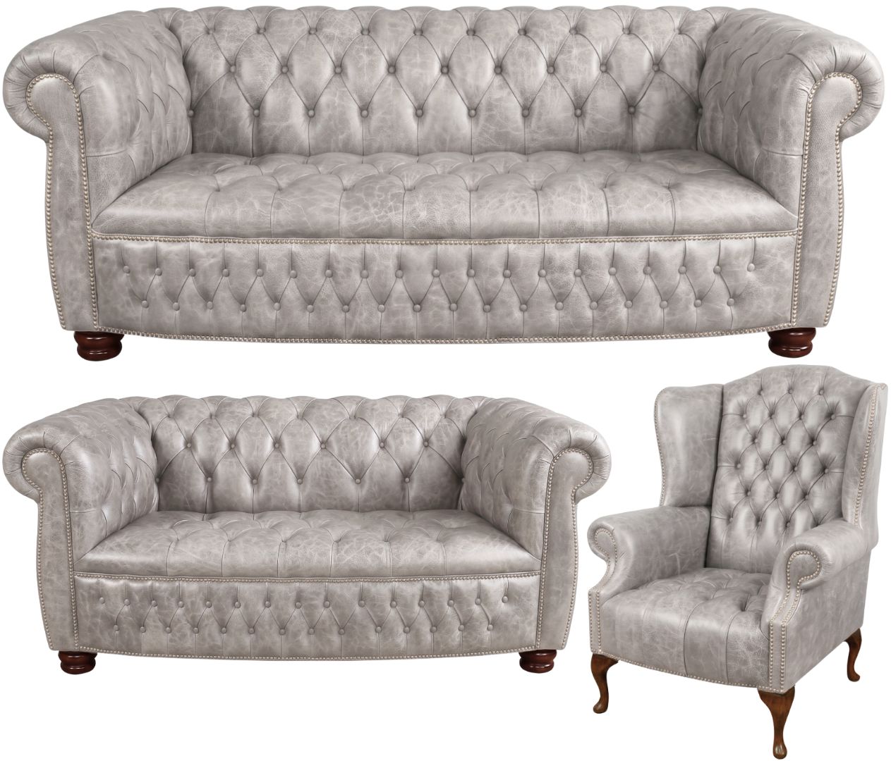 The Balmoral Chesterfield 3 Piece Suite
