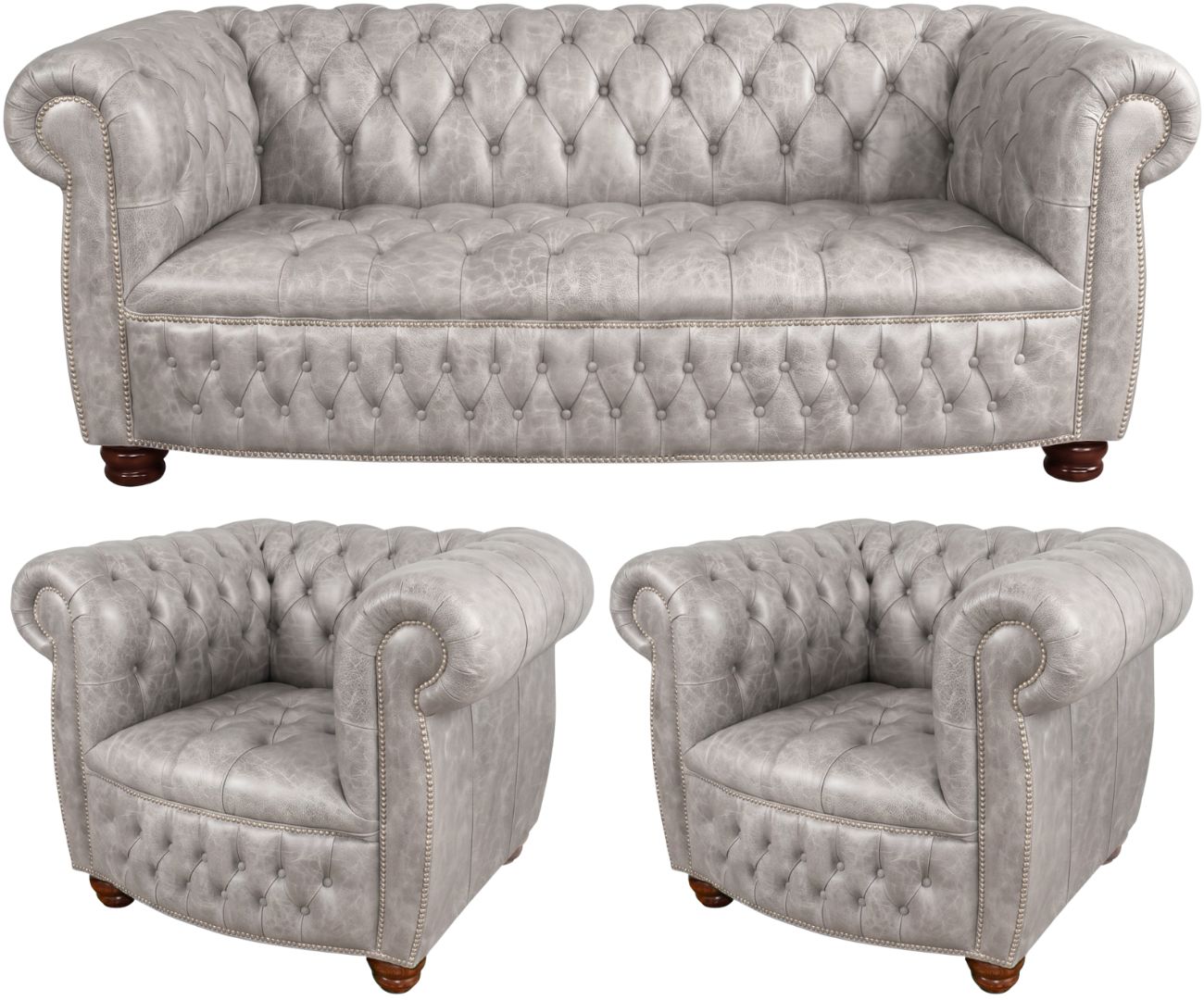 The Balmoral Chesterfield 3 Piece Suite