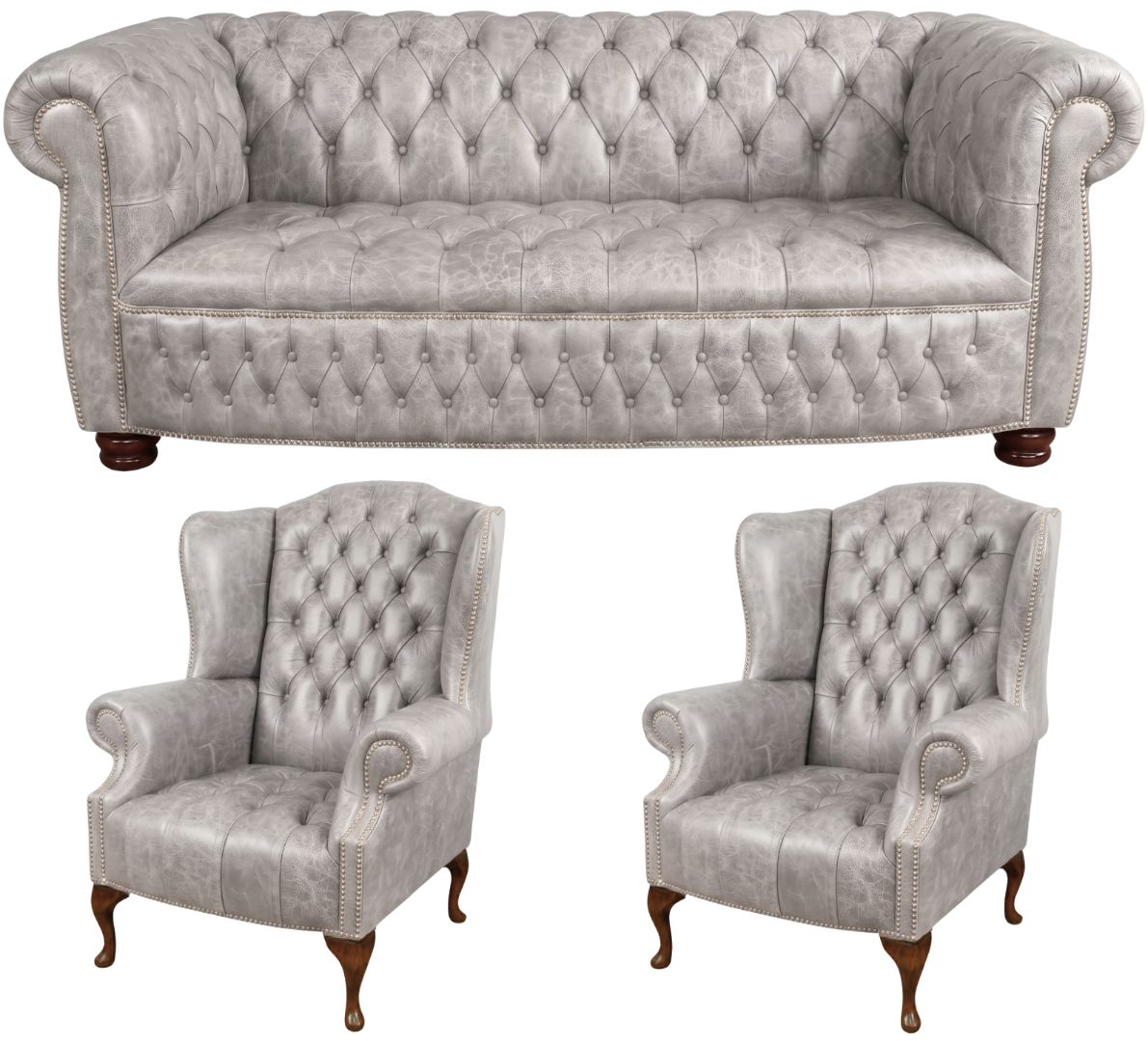 The Balmoral Chesterfield 3 Piece Suite