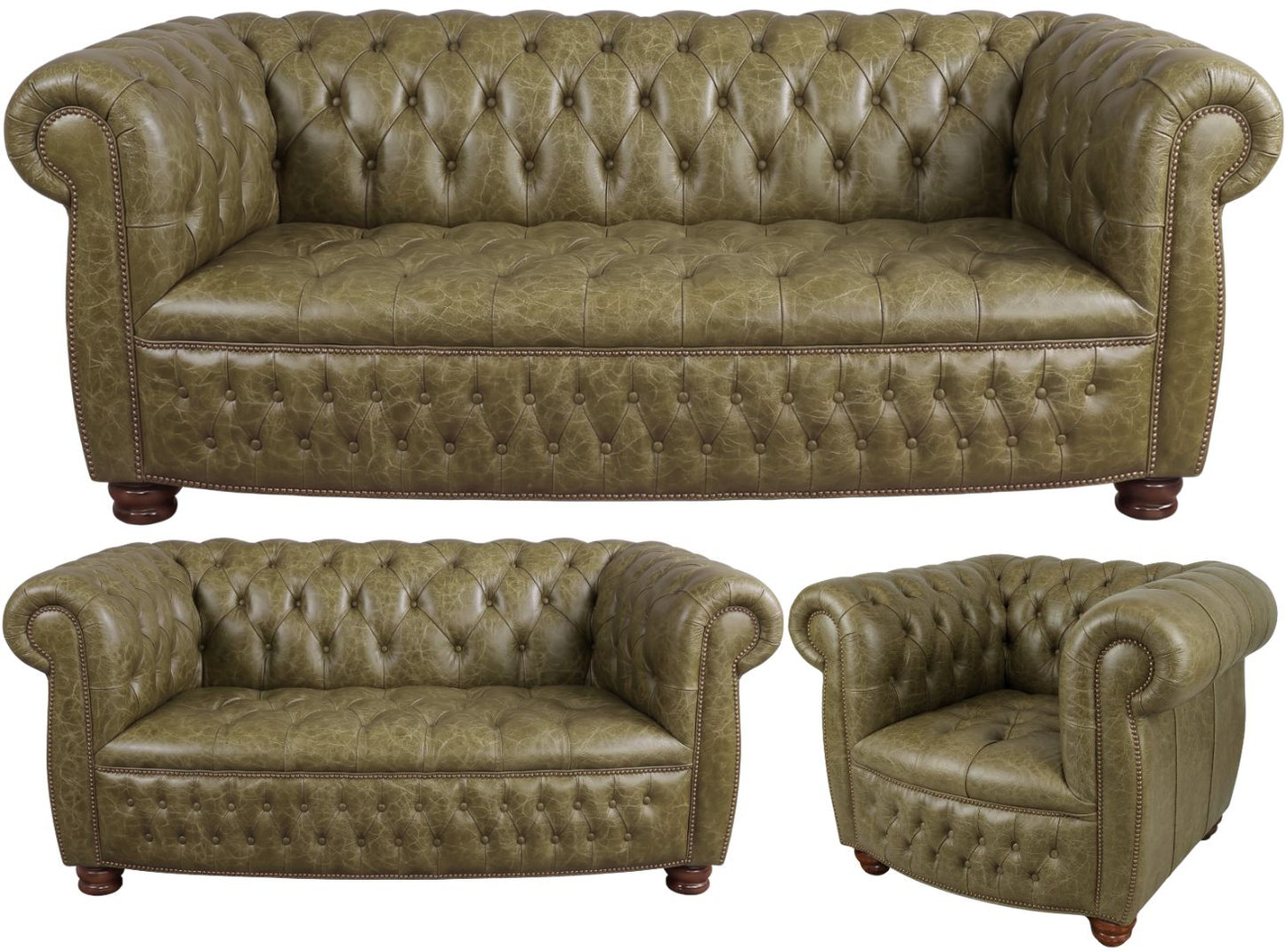 The Balmoral Chesterfield 3 Piece Suite
