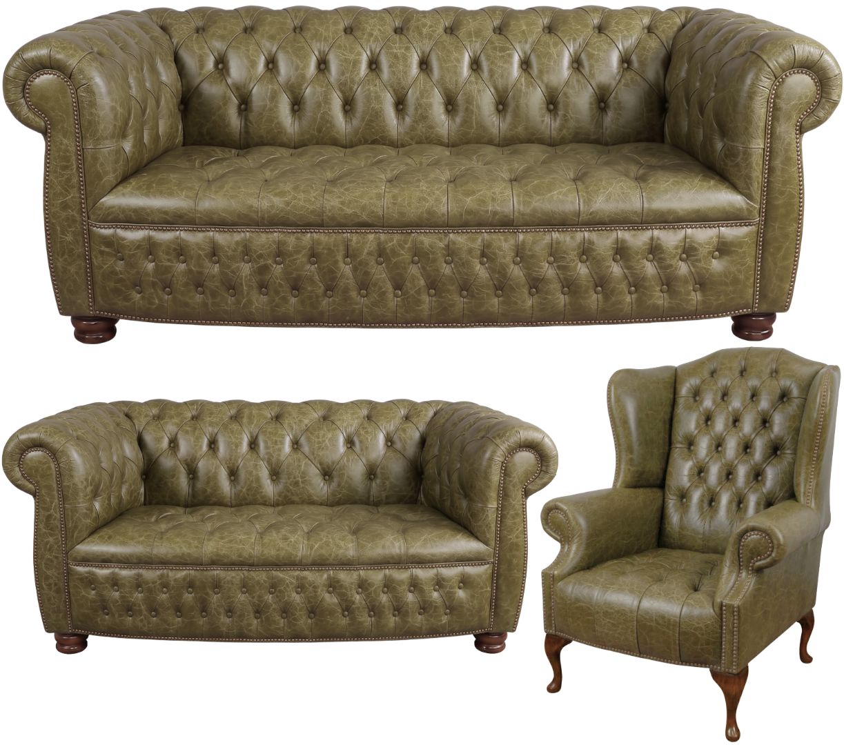 The Balmoral Chesterfield 3 Piece Suite