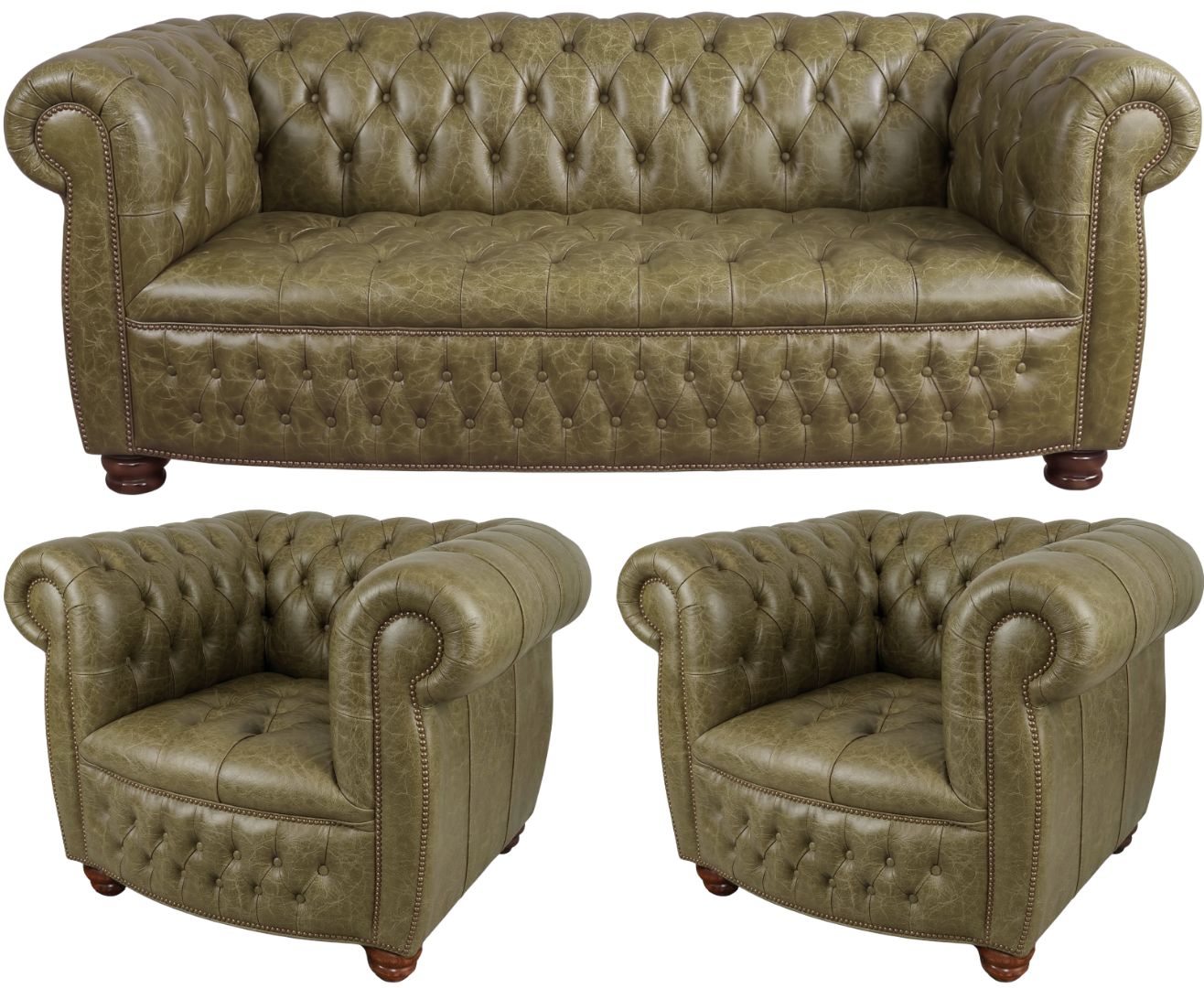 The Balmoral Chesterfield 3 Piece Suite