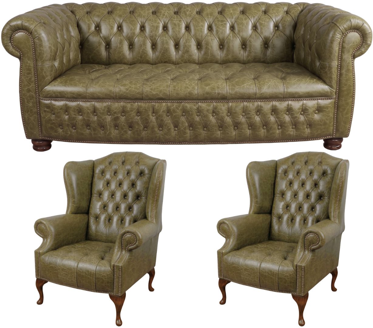 The Balmoral Chesterfield 3 Piece Suite