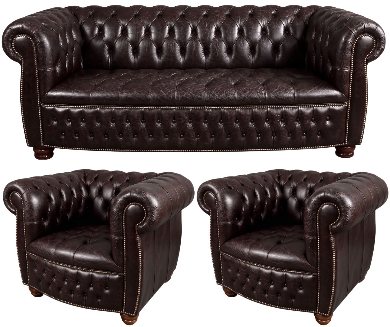 The Balmoral Chesterfield 3 Piece Suite