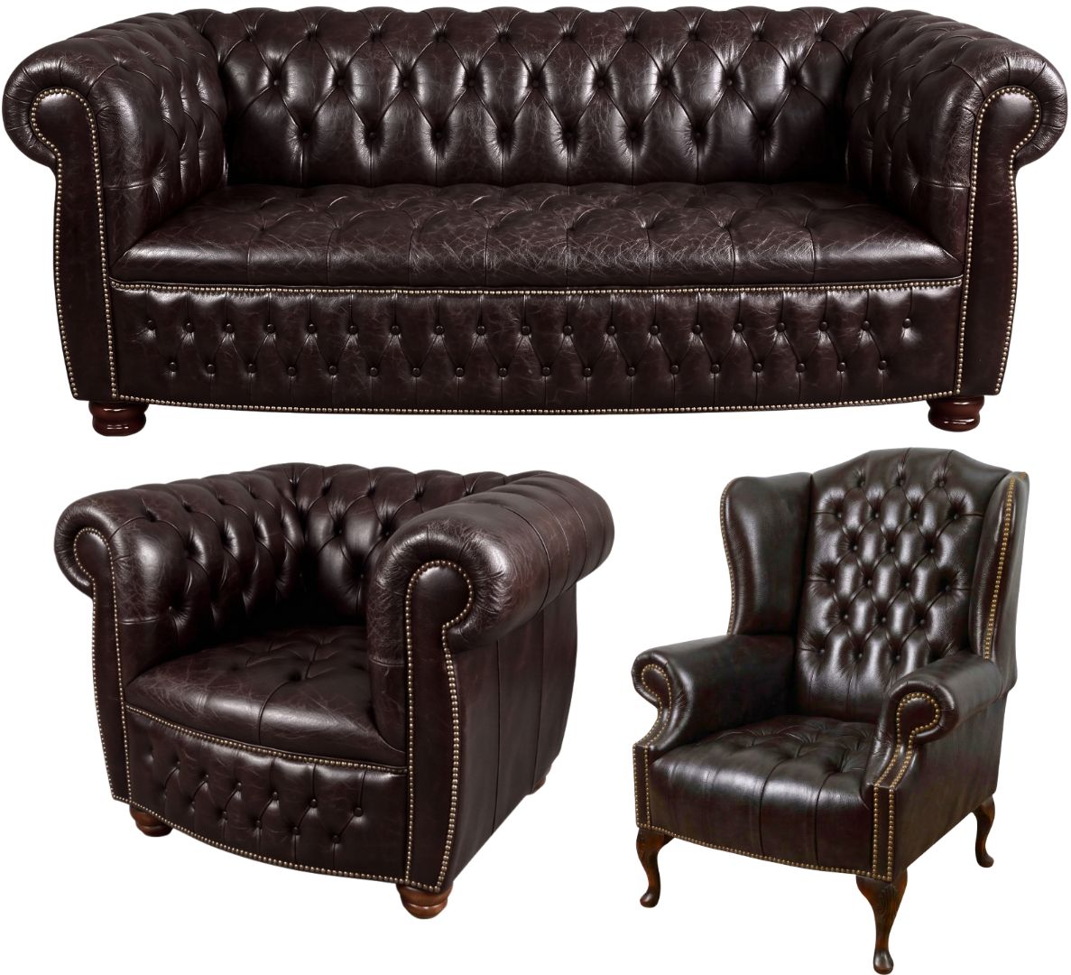 The Balmoral Chesterfield 3 Piece Suite