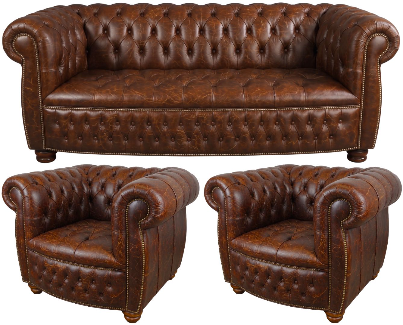 The Balmoral Chesterfield 3 Piece Suite