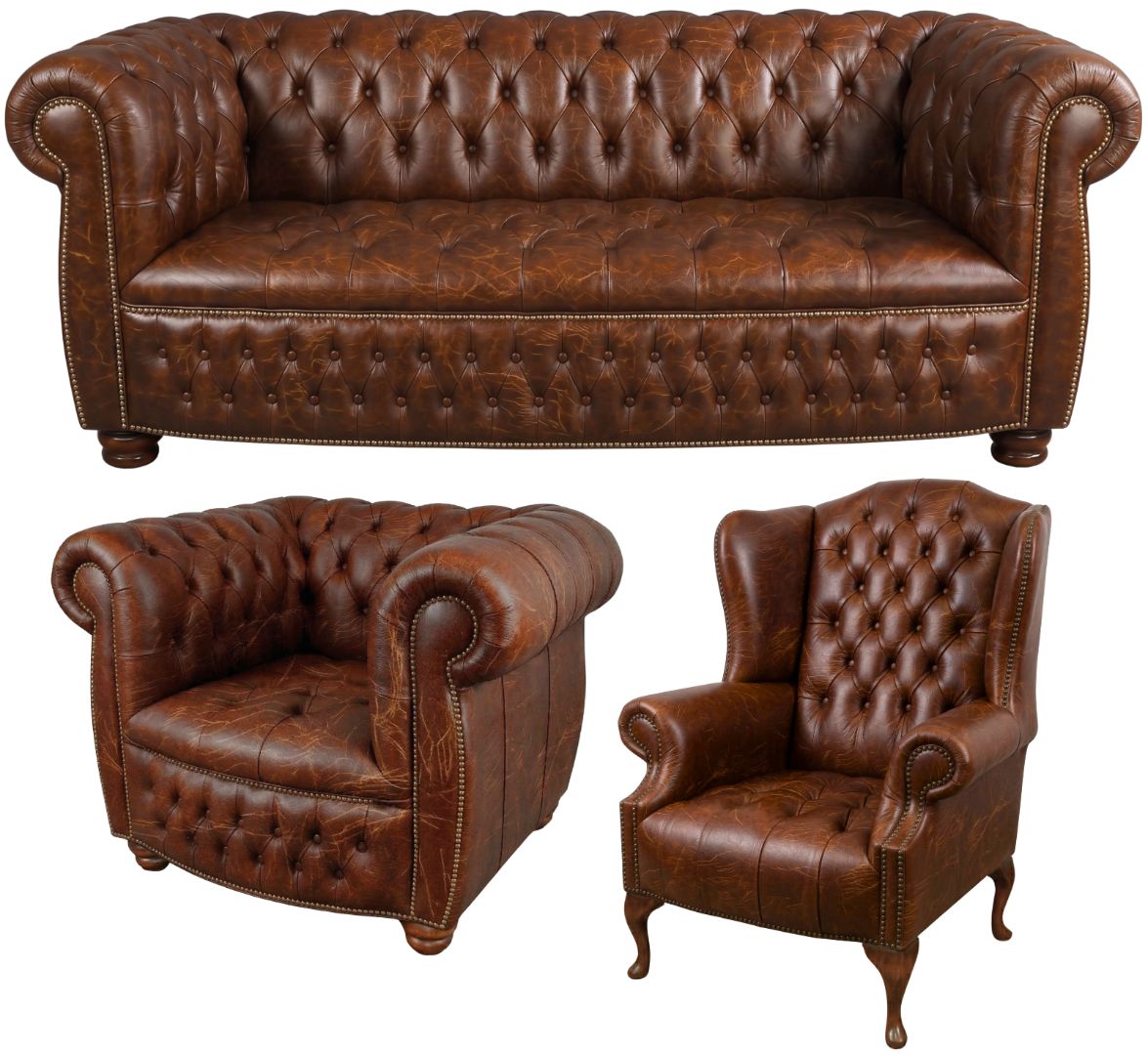 The Balmoral Chesterfield 3 Piece Suite