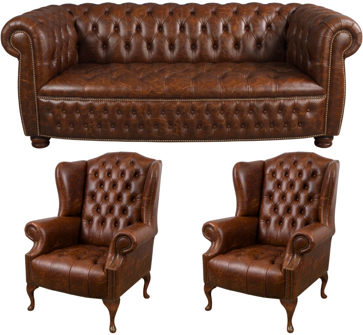 The Balmoral Chesterfield 3 Piece Suite