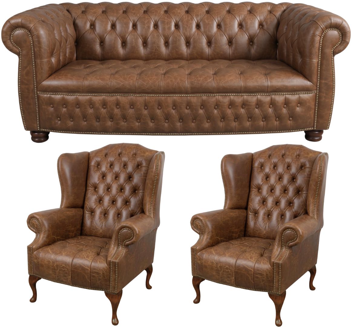 The Balmoral Chesterfield 3 Piece Suite